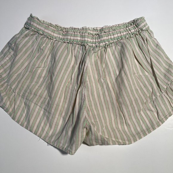 Aerie Pajama Shorts Lightweight Striped Pastel Colours Size Extra Small - Picture 2 of 8